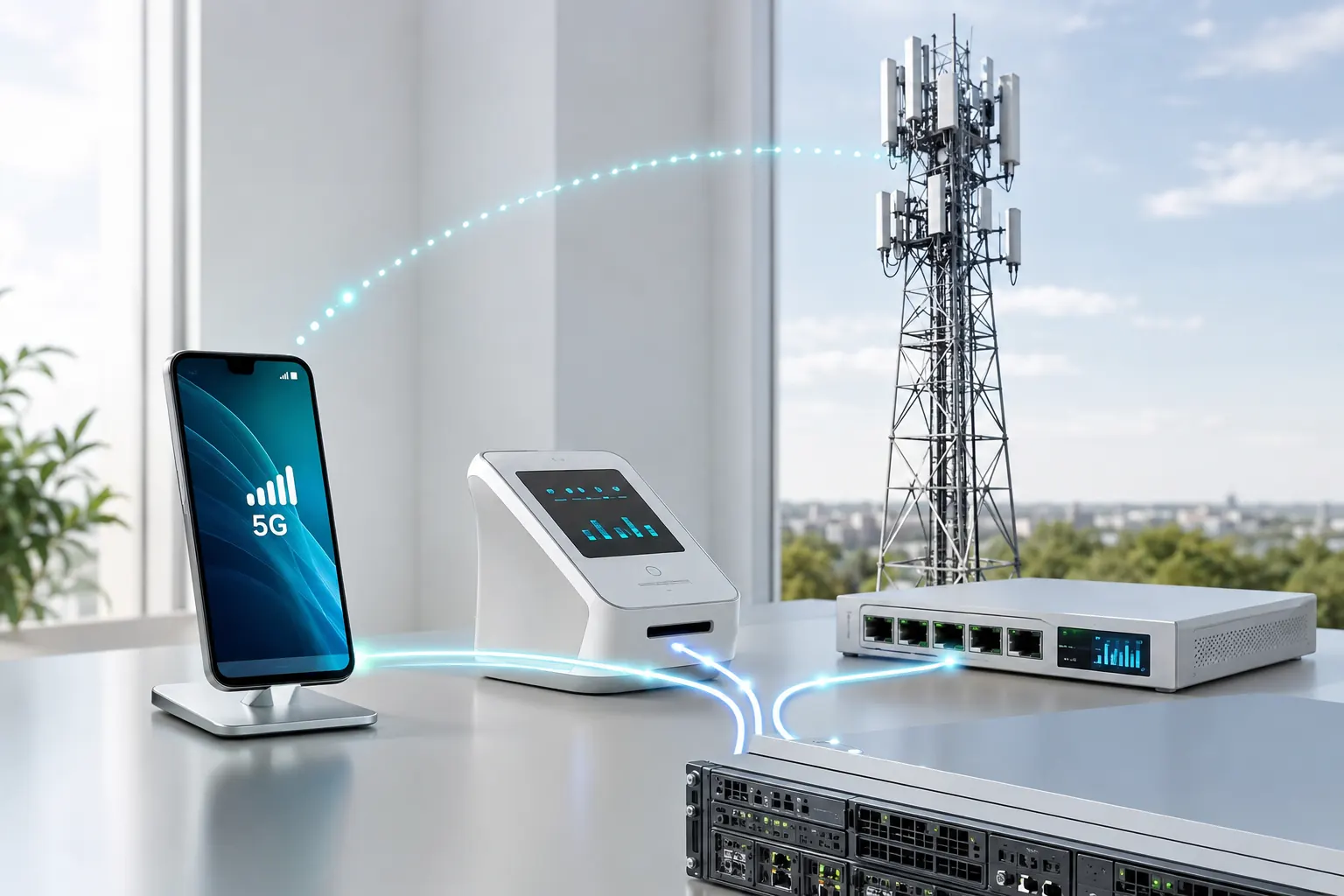 Connected network devices under unified policy control